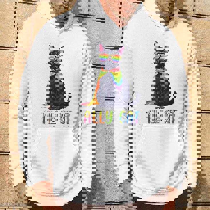 Ally Cat Lgbtゲイプライド月間2025レインボー平等権 パーカー ライフスタイル