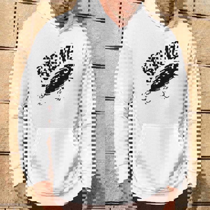 Bite Me 面白いフィッシャーマンフィッシングルアー パーカー ライフスタイル