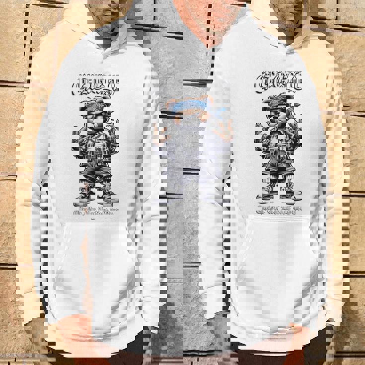 CHOLO Chu Only Live Once ヒップホップ テディベア チカーノ アート パーカー ライフスタイル