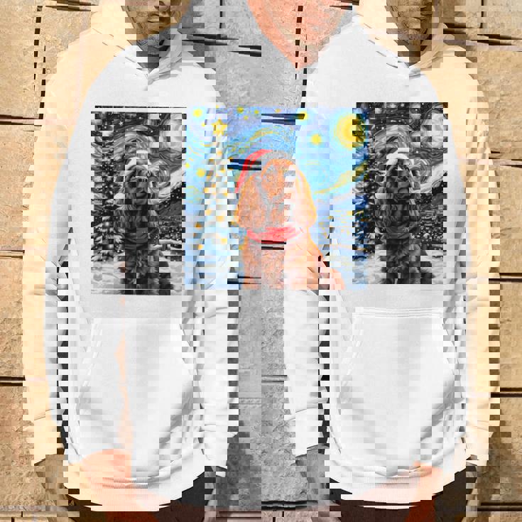 Cockerpanieltarry Night Christmasan Gogh Doganta Hat 長袖tシャツ パーカー ライフスタイル