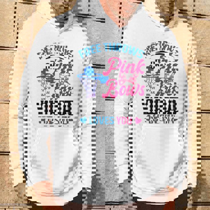 Dad Loves You Free Throw Or Pink Bows 性別発表 パーカー ライフスタイル