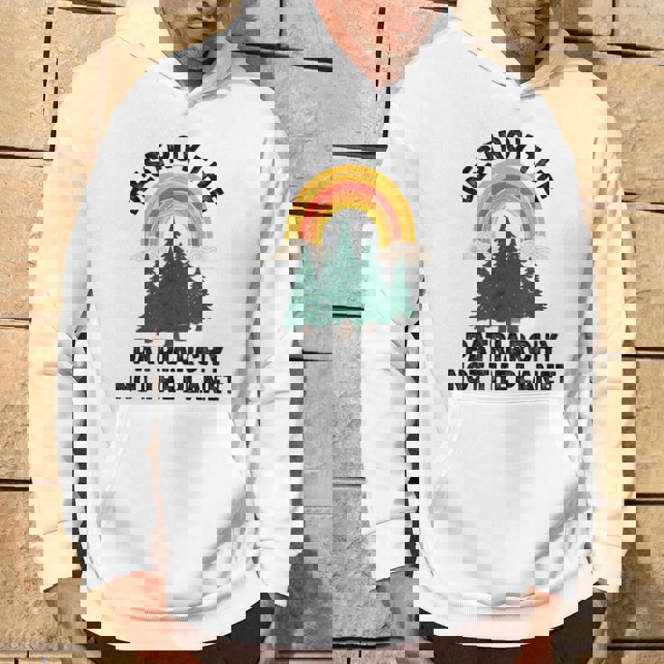 Destroy The Patriarchy Not The Planet フェミニスト フェミニズム パーカー ライフスタイル