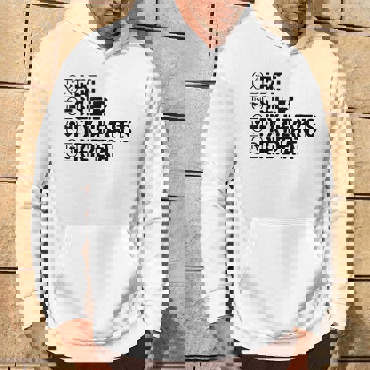 Eatleep Fix Heartsリピート心臓専門医心臓病学 パーカー ライフスタイル