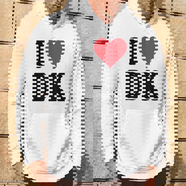 I Heart Dk Initials I Love DK First And Last Name D K パーカー ライフスタイル