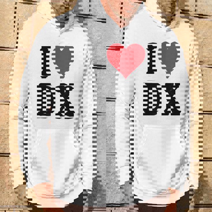 I Heart Dx Initials I Love DX First And Last Name D X パーカー ライフスタイル