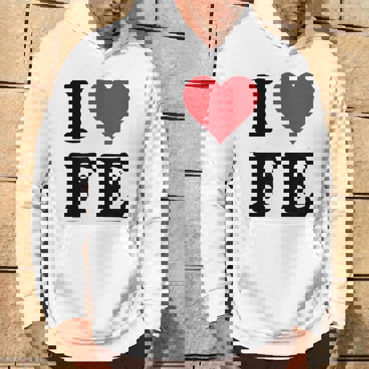 I Heart Fe Initials I Love FE First And Last Name F E パーカー ライフスタイル