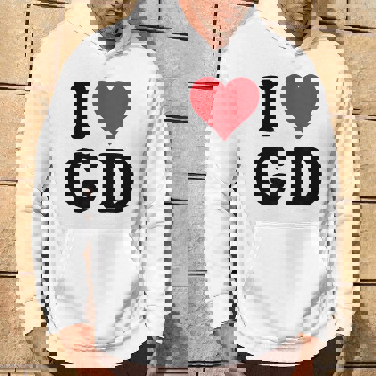 I Heart Gd Initials I Love GD First And Last Name G D パーカー ライフスタイル