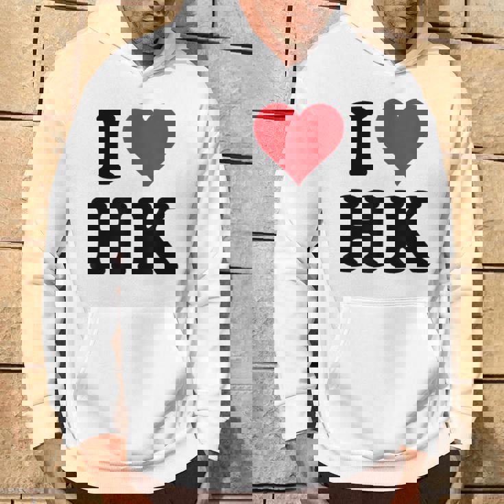 I Heart Hk Initials I Love HK First And Last Name H K パーカー ライフスタイル