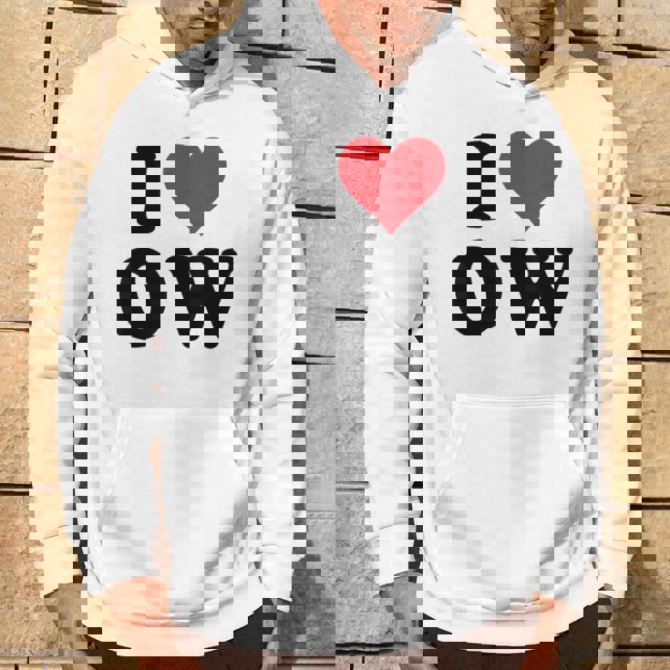 I Heart Ow Initials I Love OW First And Last Name O W パーカー ライフスタイル