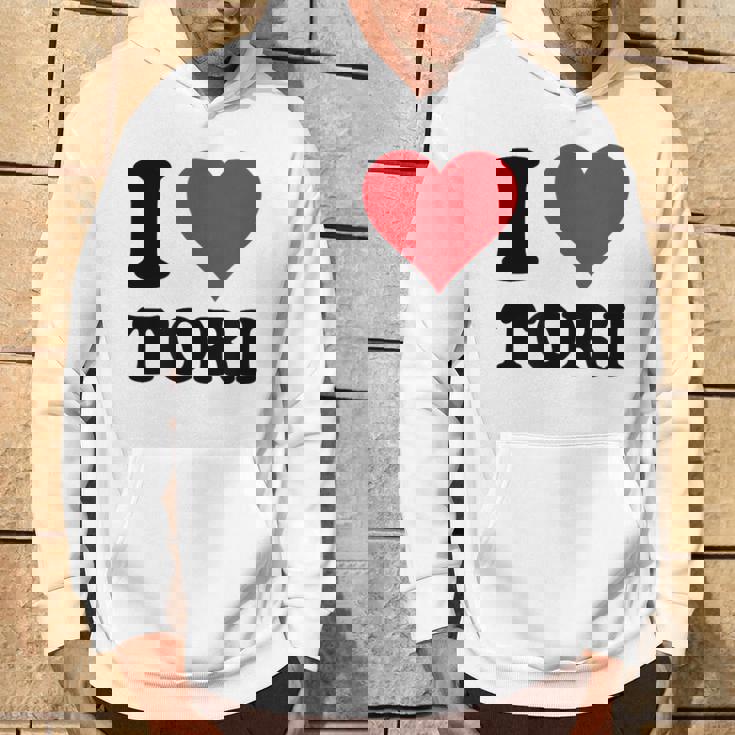 I Heart Tori ファーストネーム I Love パーソナライズ パーカー ライフスタイル