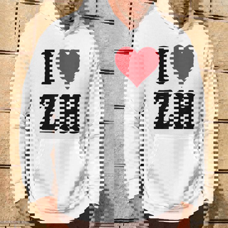 I Heart Zh Initials I Love ZH First And Last Name Z H パーカー ライフスタイル