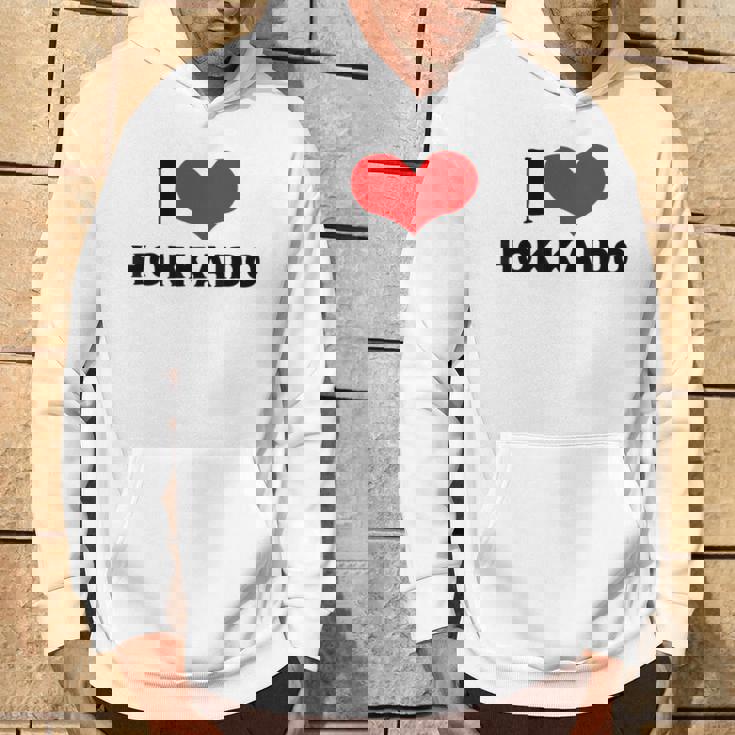 I Love Hokkaido 愛 ハート 北海道 日本 お土産 かわいい おしゃれ パーカー ライフスタイル