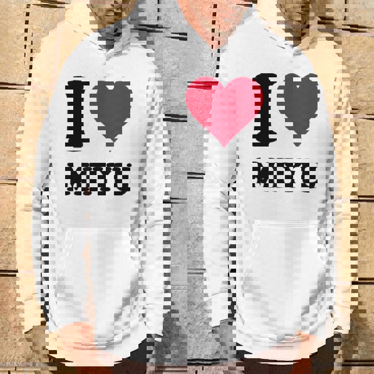 I Love Miyu パーカー ライフスタイル