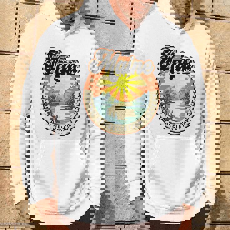 Maine Usa ハイキング ハイカー バックパッカー ハイキング 山 アウトドア 長袖tシャツ パーカー ライフスタイル