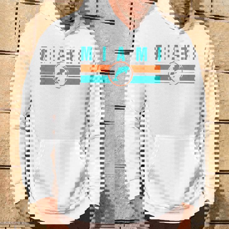 Mia マイアミ ローカルスタンダード Mia レトロ ドルフィン マイアミ Fl クラシック パーカー ライフスタイル