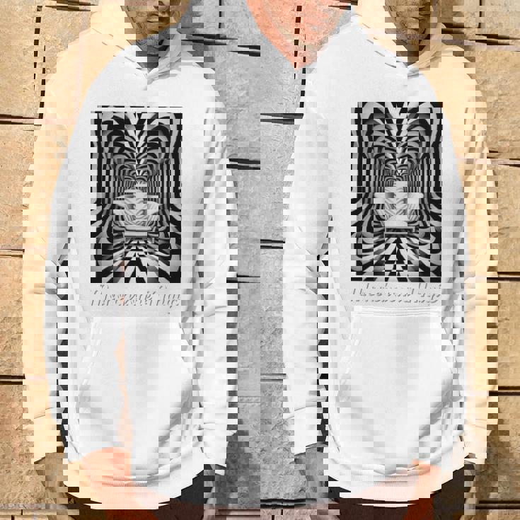 Monochrome Magic 幾何学トリックアート 長袖tシャツ パーカー ライフスタイル