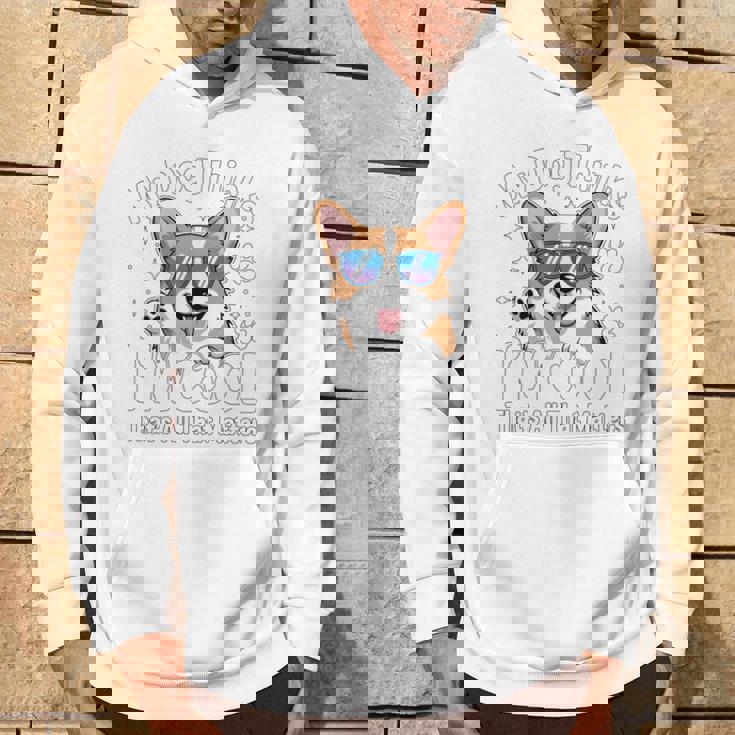 My Dog Thinks I'm Cool Corgi Dog Lover 長袖tシャツ パーカー ライフスタイル