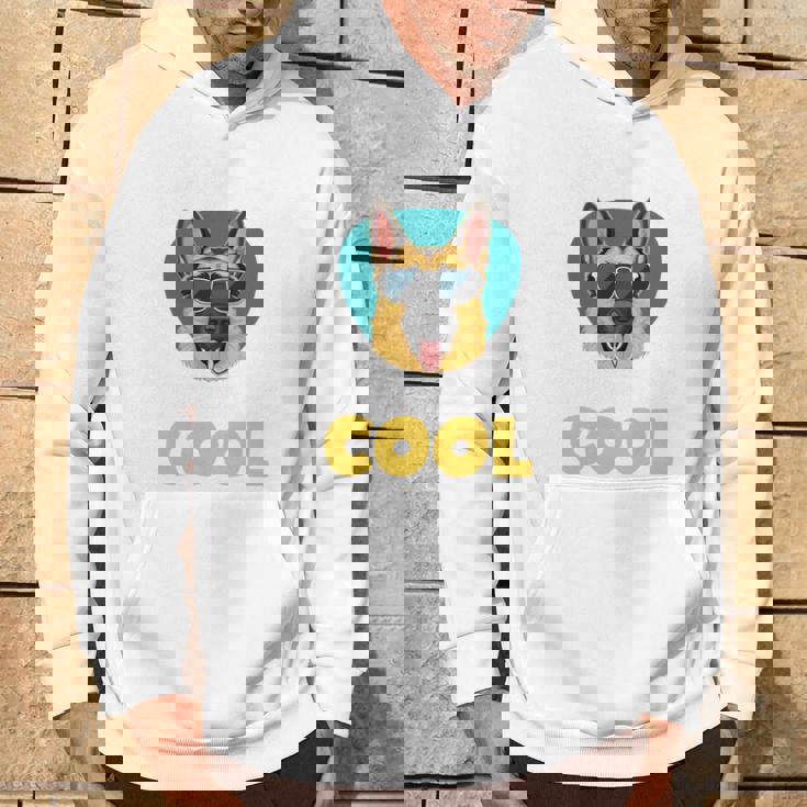 My Dog Thinks I'm Cool サングラス ジャーマンシェパード ドッグオーナー 長袖tシャツ パーカー ライフスタイル