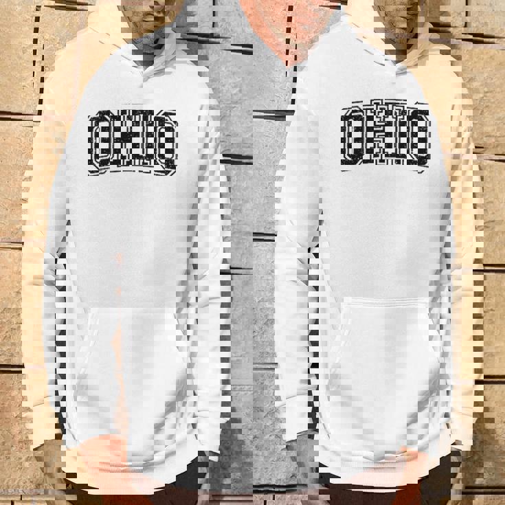 Ohio バーシティスタイル テキスト フラッグ スポーツ アスレチック ジャージスタイル パーカー ライフスタイル