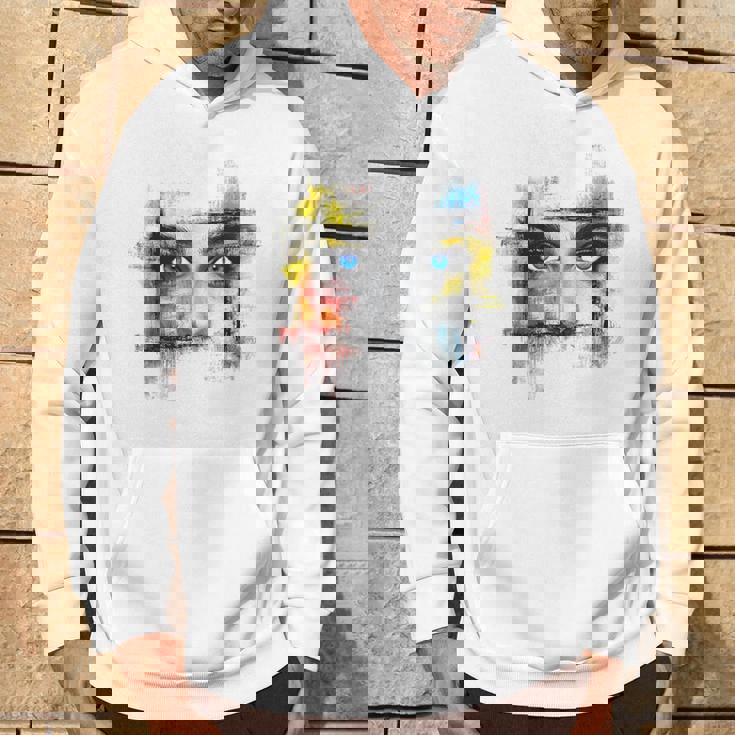 Ojo Dibujo Arte Gráfico Chica Retrato Ojos Sudadera Estilo de vida