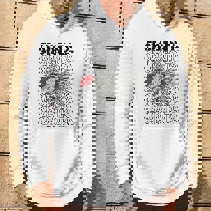 Oranda Goldfish 80年代スタイル ファンシー金魚オーナー パーカー ライフスタイル