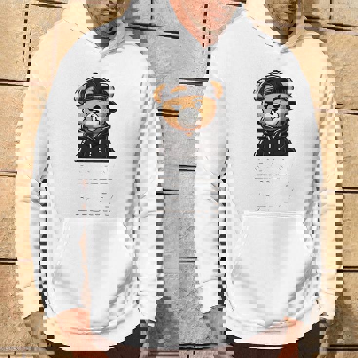 Seriously Bruh ヒップホップ テディベア ティーンエイジャー 男の子 ティーン 格言 長袖tシャツ パーカー ライフスタイル