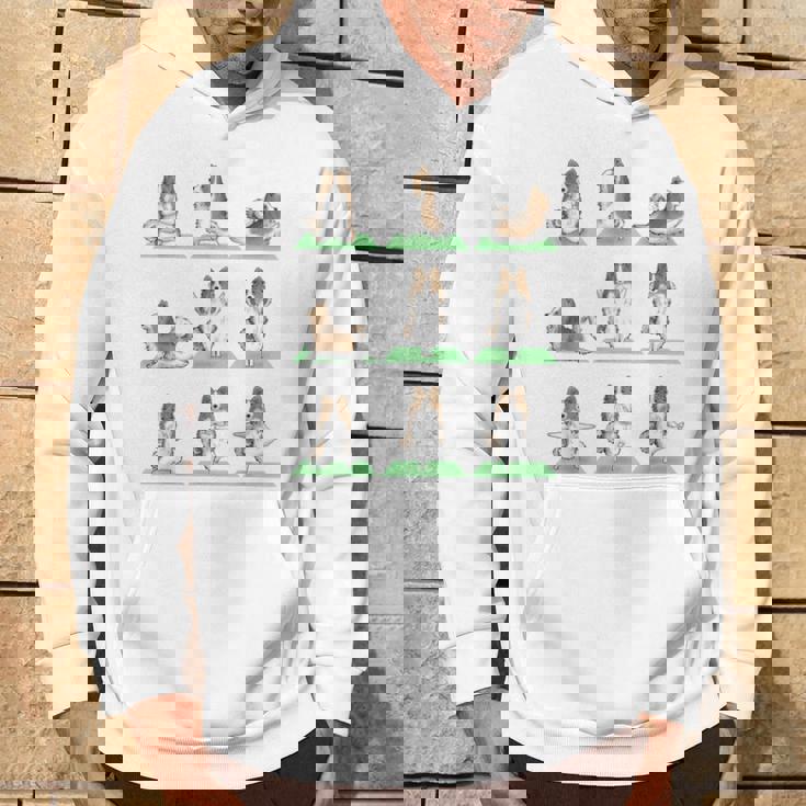 Shetland シープドッグ シェルティ 犬 ヨガ ポーズ ワークアウト エクササイズ パーカー ライフスタイル