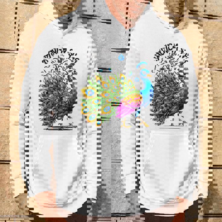 Strutting Mytuff カラフル 孔雀好き パーカー ライフスタイル