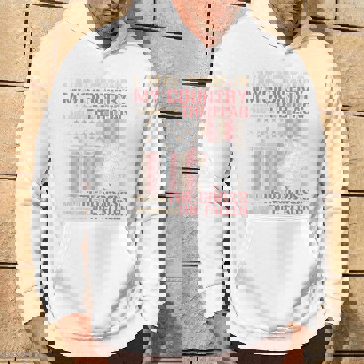 I Take Pride In My Country Itand For The Flag 裏面 パーカー ライフスタイル