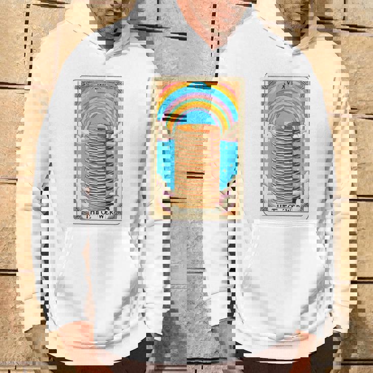 The Tower タロットカード パンケーキタワー 朝食愛好家 長袖tシャツ パーカー ライフスタイル