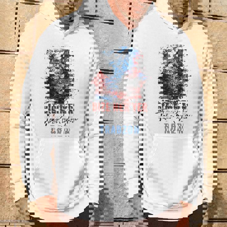 Trabzon 61 Bize Her Yer Trabzon ホワイトエディション パーカー ライフスタイル