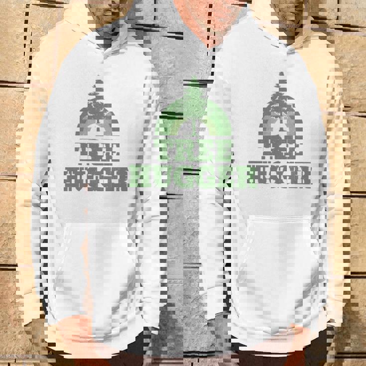 Tree Hugger 環境保護主義者 ヴィンテージ レトロ 自然愛好家 長袖tシャツ パーカー ライフスタイル