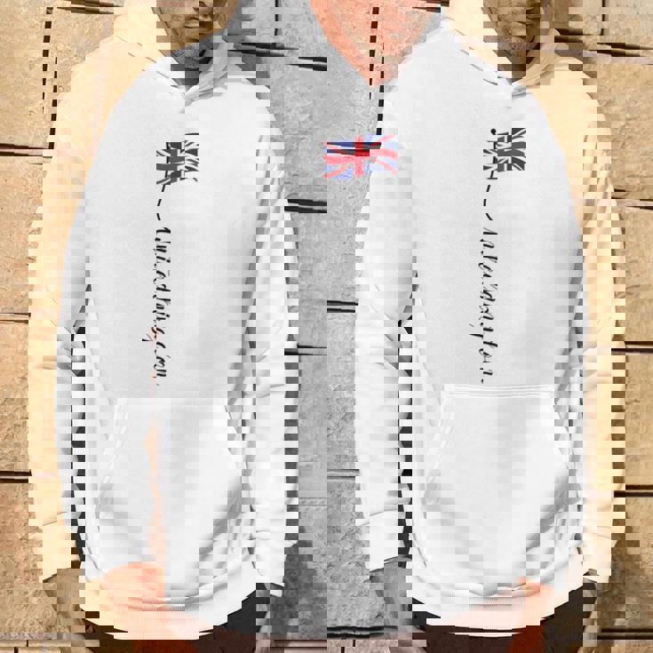 Uk United Kingdomignature ユニオンジャックフラッグポール背面に パーカー ライフスタイル