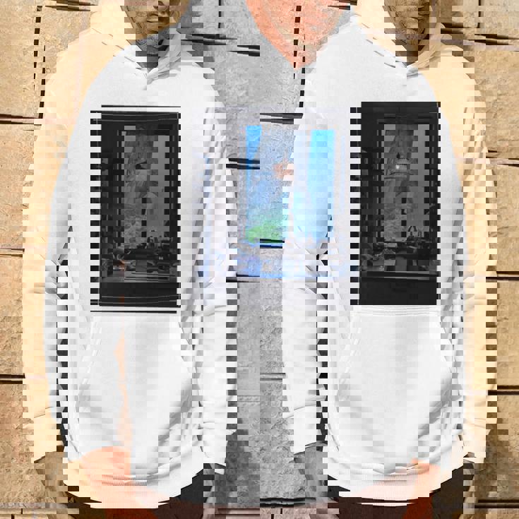 Window Light & Forestiew長袖フォトtシャツ 癒し・インテリア系アート-ユニセックスデザイン 長袖tシャツ パーカー ライフスタイル