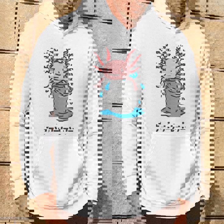 Wooper-Muper メキシカンサラマンダー アフロヘッド かわいい 面白い キッズ パーカー ライフスタイル