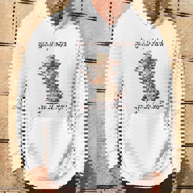 You 'Ve Just Buttered Your Last Biscuit Meow Cowboy Cat Meme 長袖tシャツ パーカー ライフスタイル