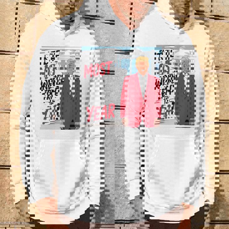 「今年一番素晴らしい言葉だ」トランプクリスマス 長袖tシャツ パーカー ライフスタイル