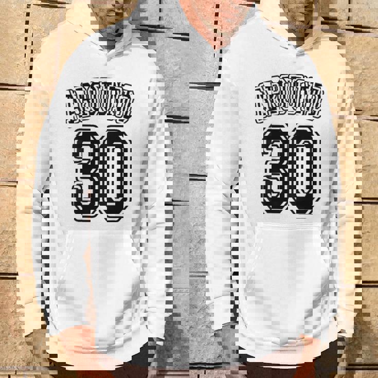 【バックプリント・背中側】Around 30 アラサー（三十歳 30才）ユニフォーム風 30代 誕生日プレゼント 面白 パーカー ライフスタイル