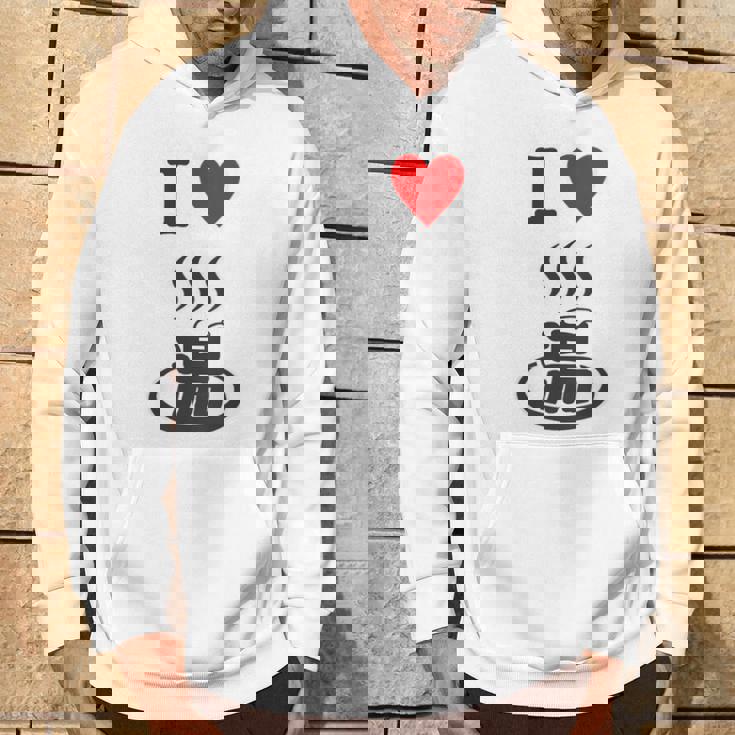 【バックプリント・背中側】アイラブ・湯 イラスト【温泉】お風呂 マーク 銭湯 記号 ハート 面白い パーカー ライフスタイル