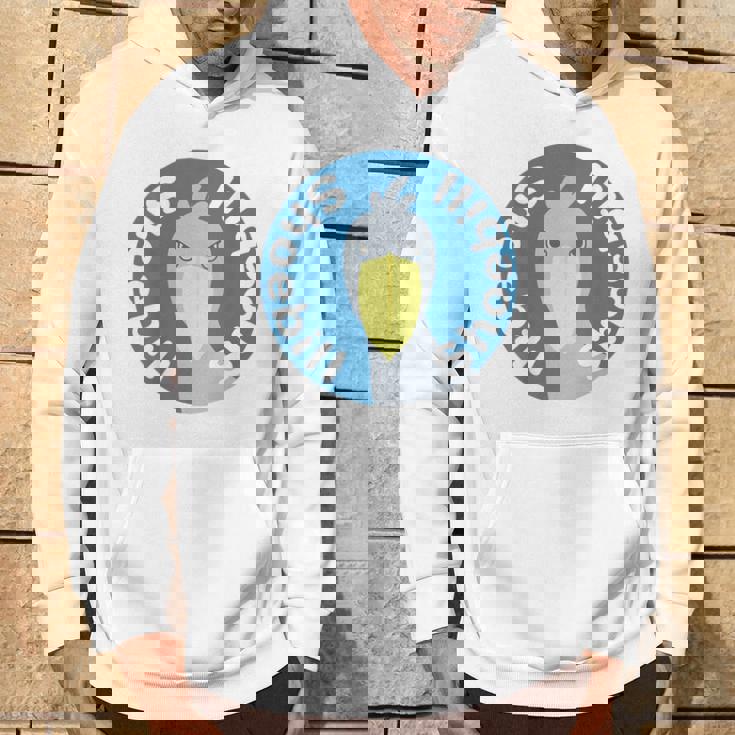 【バックプリント・背中側】ハシビロコウ『ロゴマーク』ブルー 青【どうぶつフレンズ】鳥 動物 ゆるくて かわいい イラスト パーカー ライフスタイル