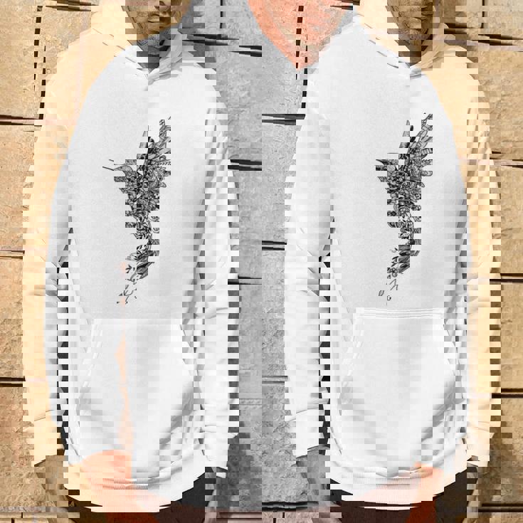 かわいいマンダラ ハチドリ レディース メンズ シャツ パーカー ライフスタイル