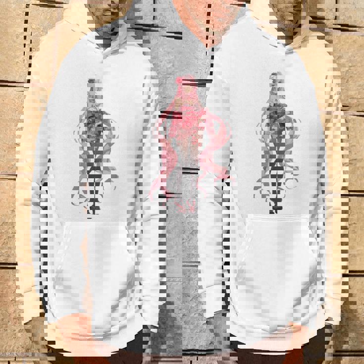 かわいい和風和風ピンク 長袖tシャツ パーカー ライフスタイル