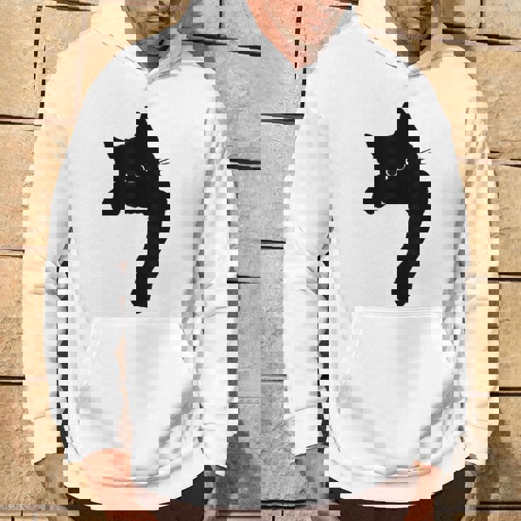 かわいい黒猫tシャツ ユニセックス パーカー ライフスタイル