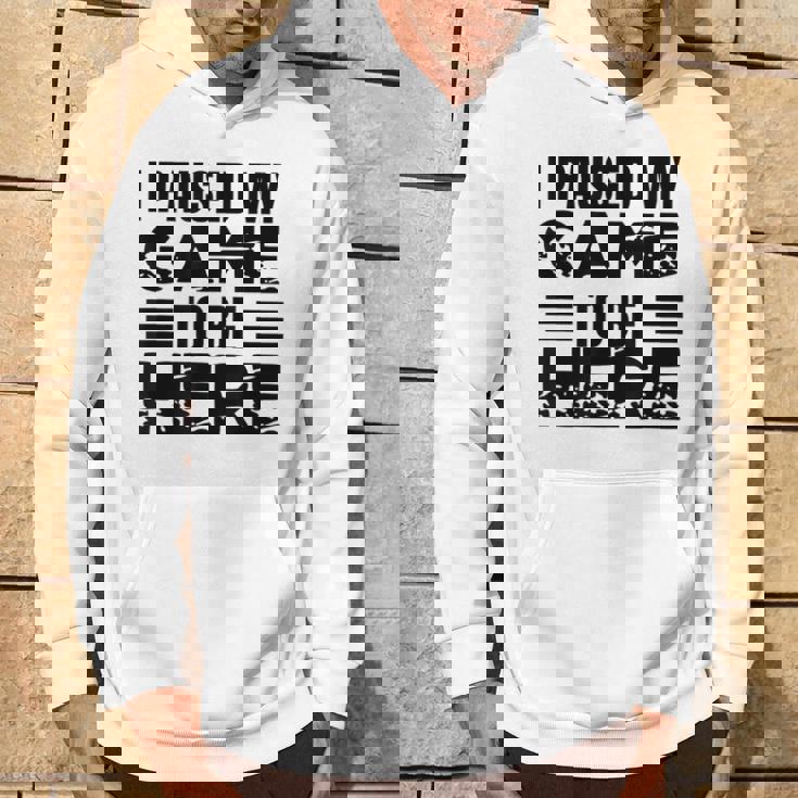 ここに来るためにゲームを一時停止しました パーカー ライフスタイル