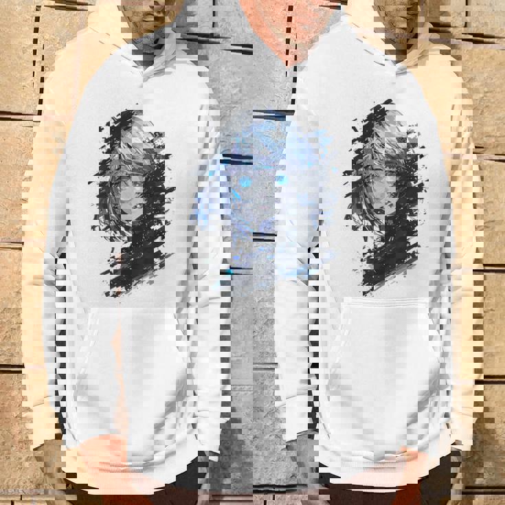 アニメ 漫画 グラフィック 青い目 アート アニメ パーカー ライフスタイル