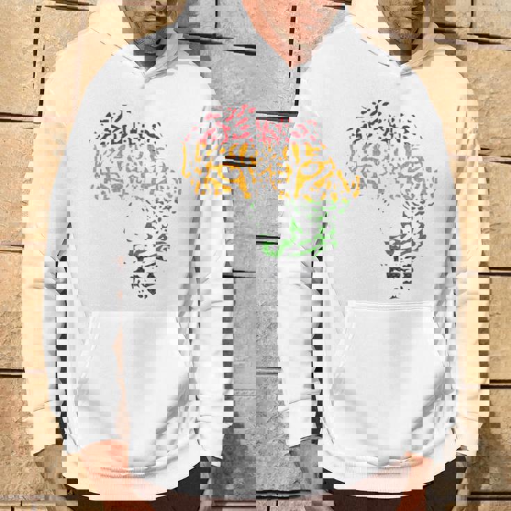 アフリカ地図 ヒョウ柄 アフリカラスタカラー パーカー ライフスタイル