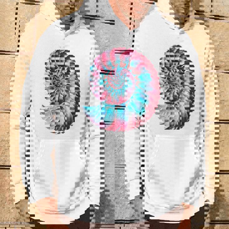 アンモナイトスパイラル貝殻 長袖tシャツ パーカー ライフスタイル