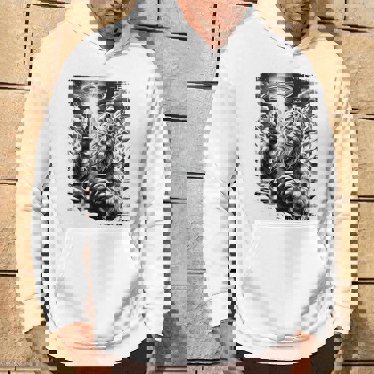 イエティ Ufo 平和 クリプティッド ユーモア マウンテン遭遇 長袖tシャツ パーカー ライフスタイル