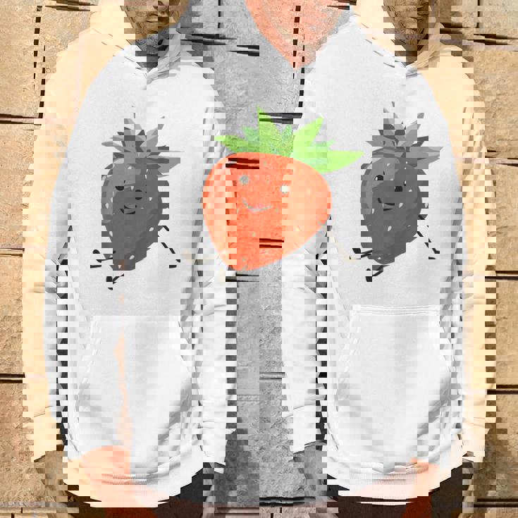 イチゴのハロウィンコスチューム かわいい怠惰なイチゴの果実 パーカー ライフスタイル