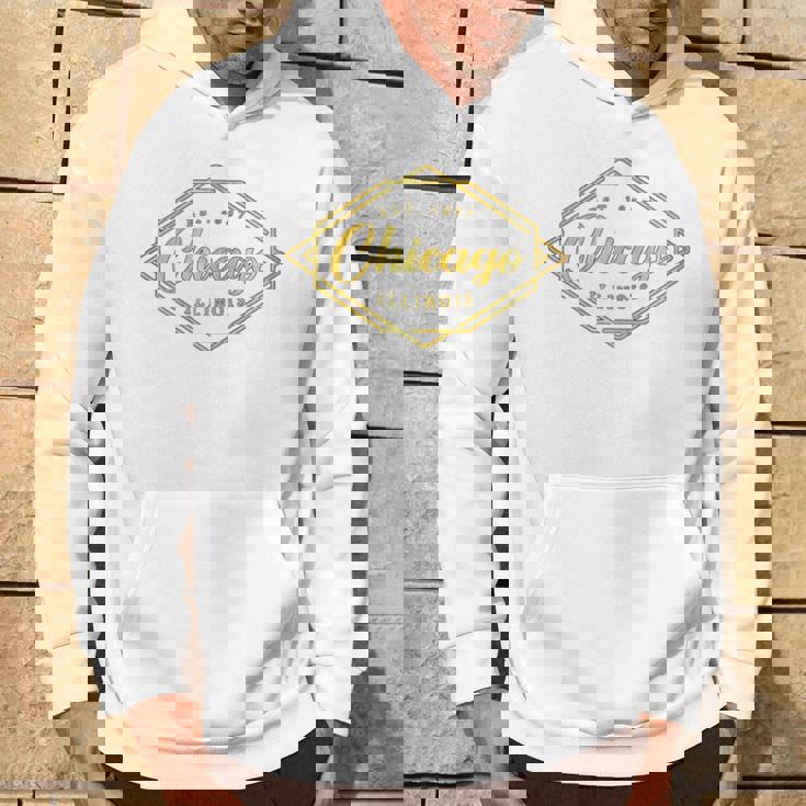 イリノイ州シカゴ-イリノイ州シカゴスタイル 長袖tシャツ パーカー ライフスタイル